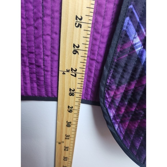 Catherines reversible Quilted jacket Berry Pink Plaid 4X spring - Picture 10 of 11